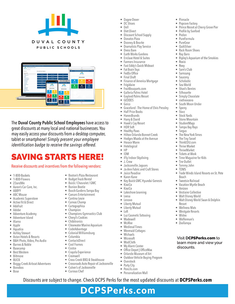 DCPS Employee Discounts - Vendor List
